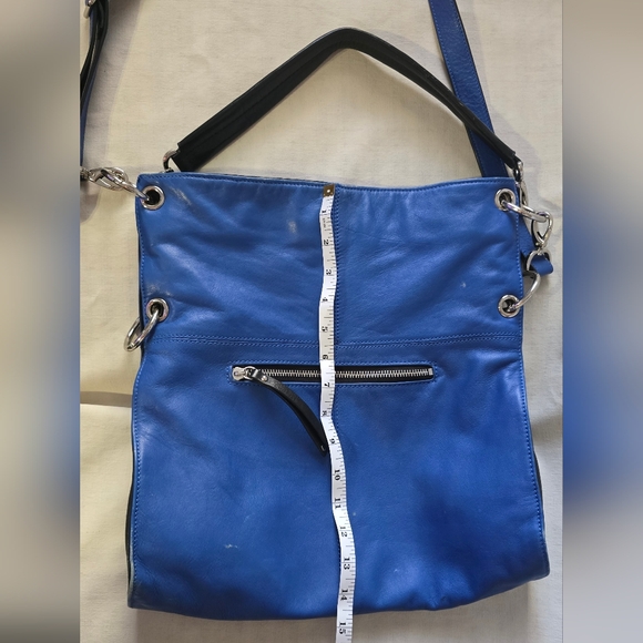 Blue Leather Shoulder Bag - Picture 11 of 16